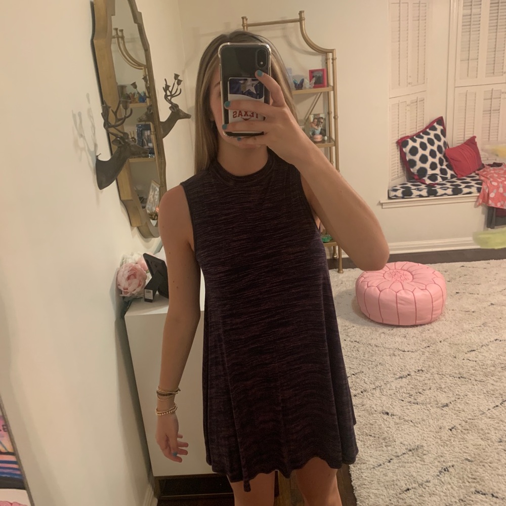Navy and pink sleeveless t-shirt dress!